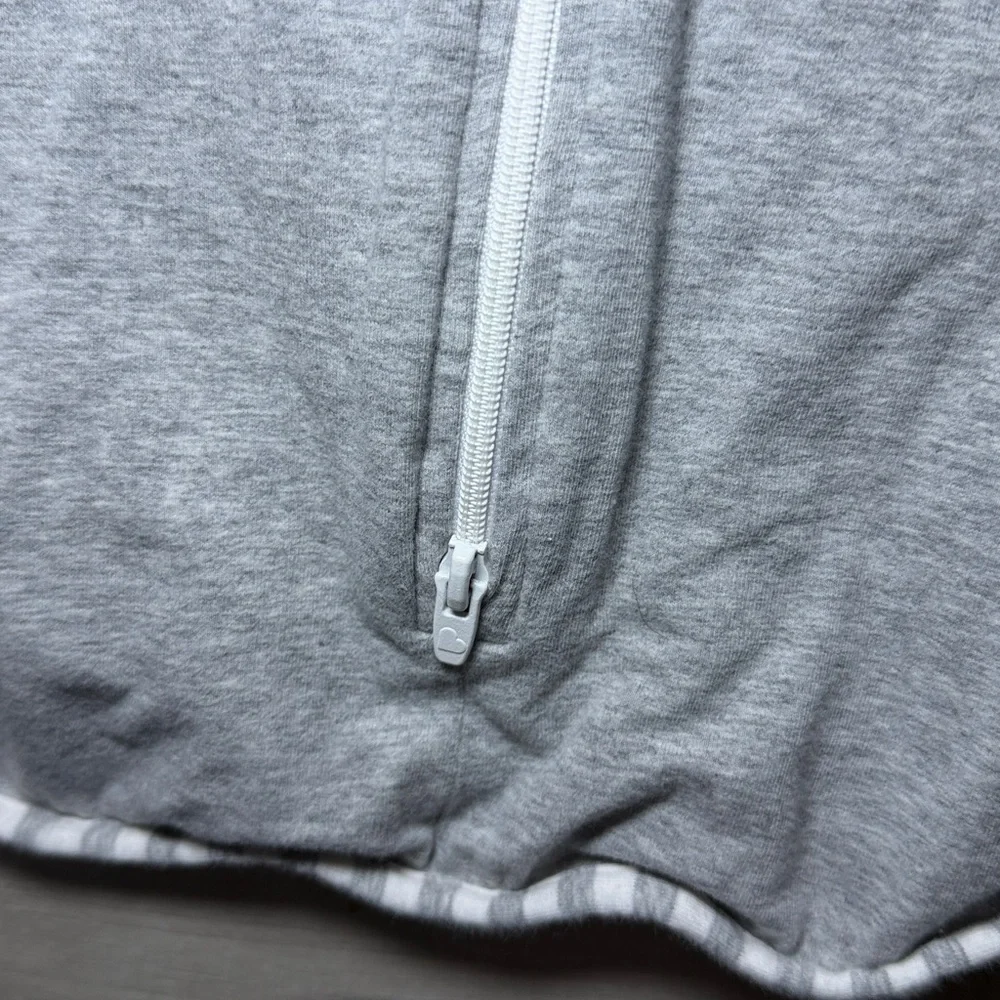 Love to dream Grey Swaddle with Teal Logo